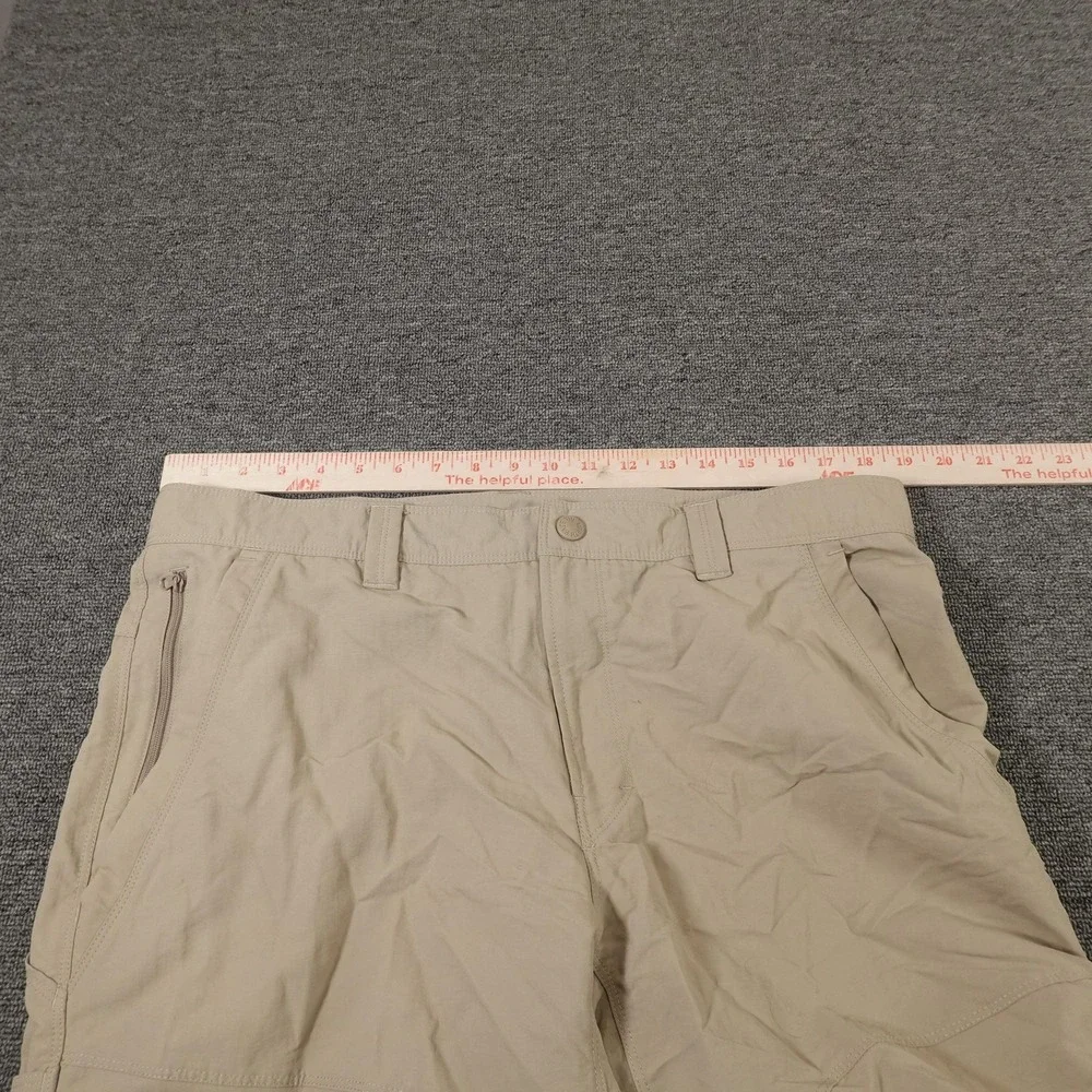 The North Face Shorts Mens 38 Beige Nylon Cargo Hiking Outdoor 10 Inseam Travel